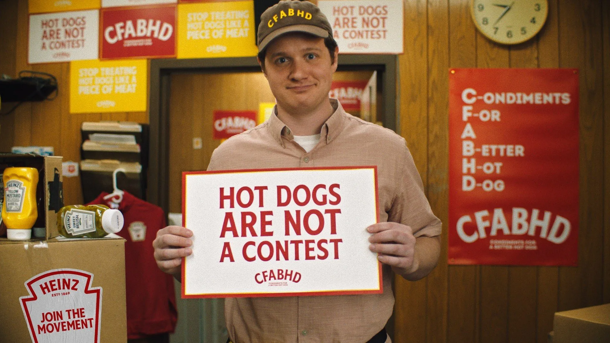 Francis, with the sign.